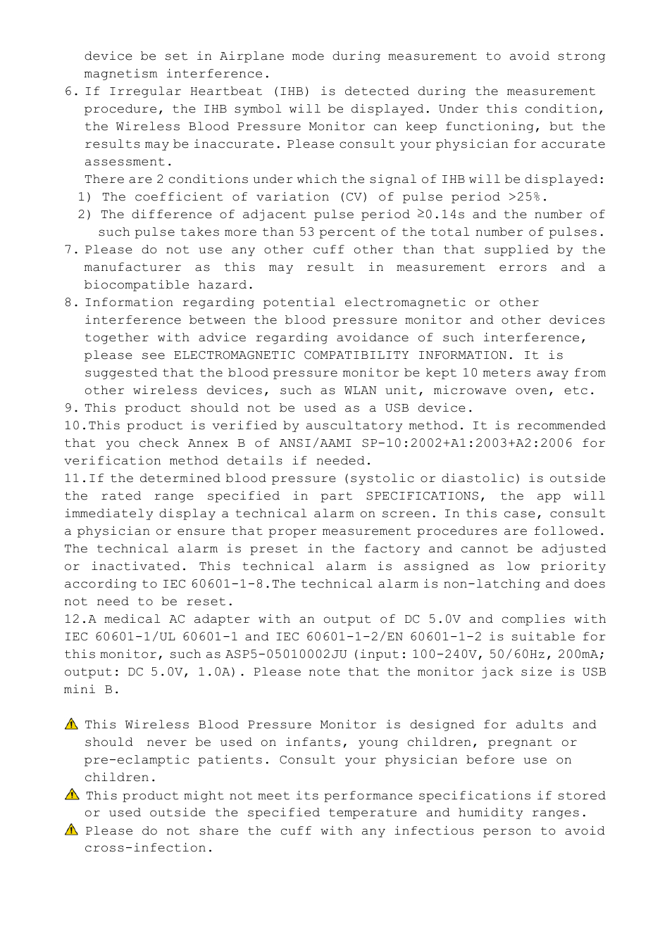 iHealth Wireless Blood Pressure Monitor User Manual | Page 8 / 17