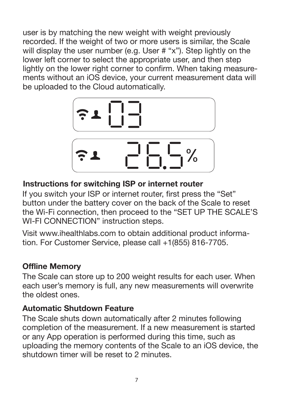 iHealth Wireless Body Analysis Scale User Manual | Page 9 / 15