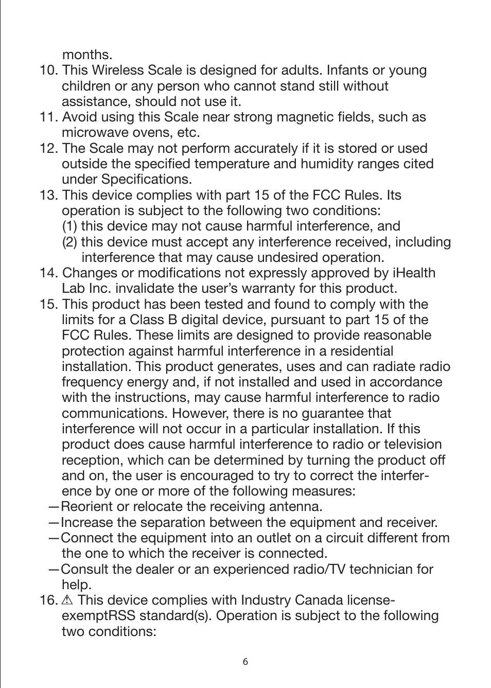 iHealth Wireless Scale User Manual | Page 8 / 11