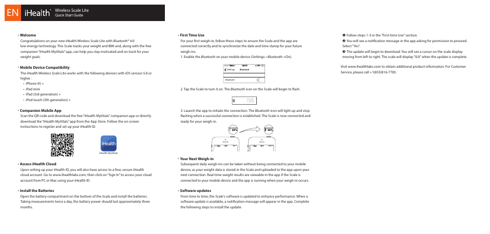 iHealth Lite User Manual | 6 pages