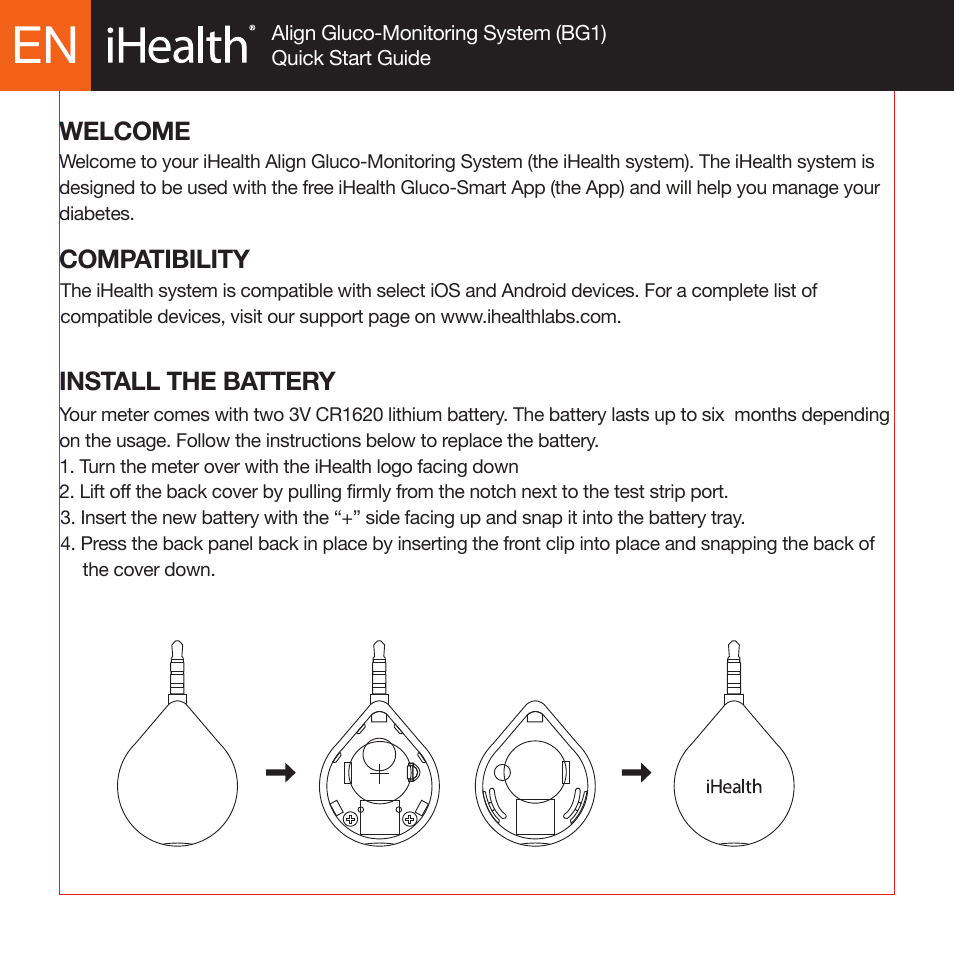 iHealth Align User Manual | 5 pages