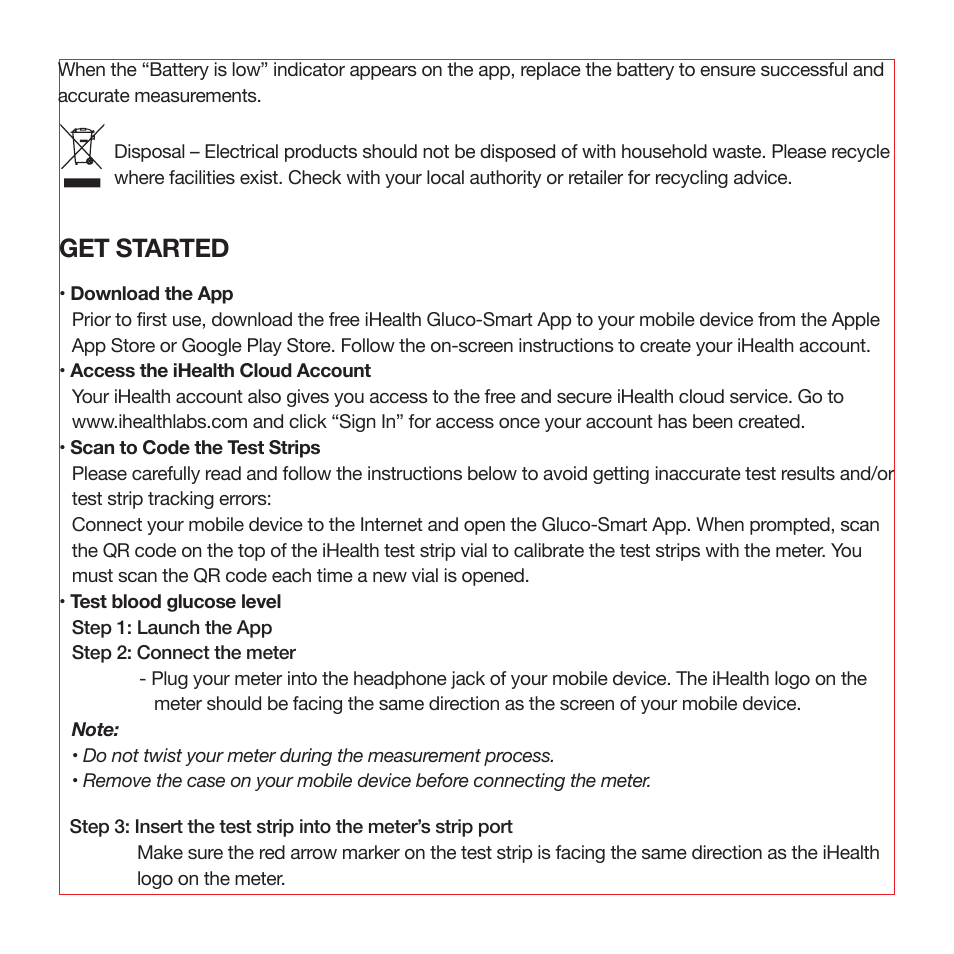Get started | iHealth Align User Manual | Page 2 / 5