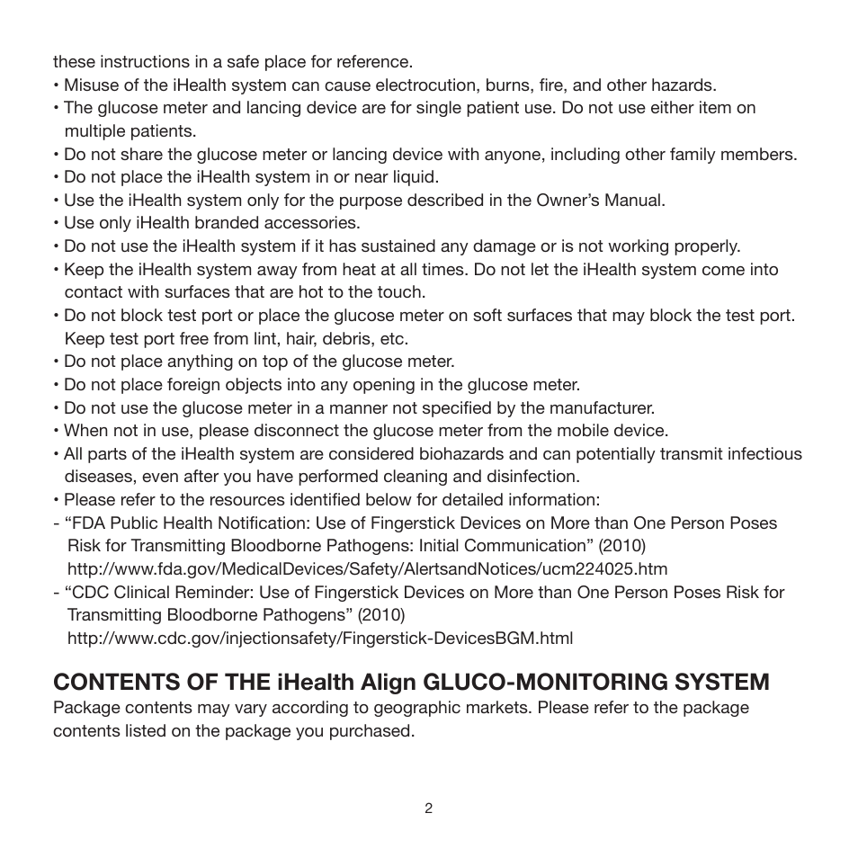 iHealth Align User Manual | Page 4 / 24