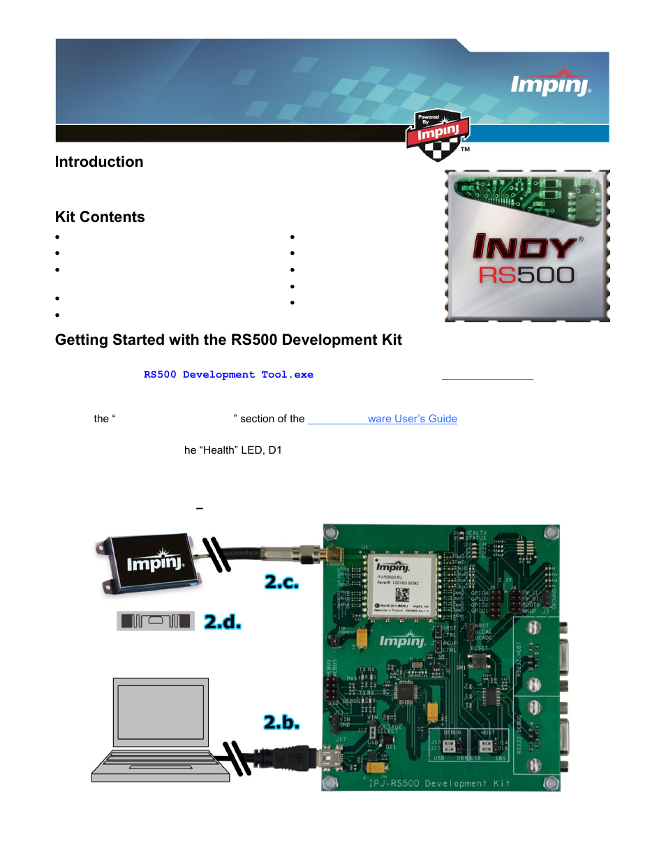 Impinj RS500 User Manual | 2 pages