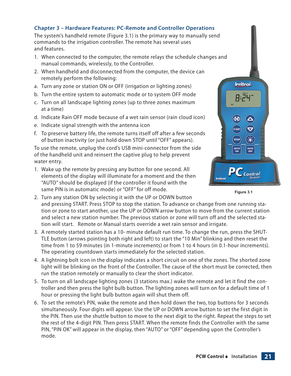 Irritrol PCW Control User Manual | Page 23 / 33