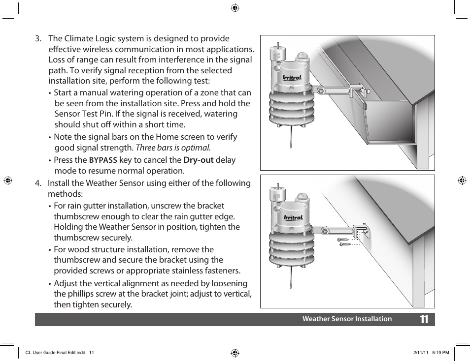 Irritrol Climate Logic User Manual | Page 11 / 24