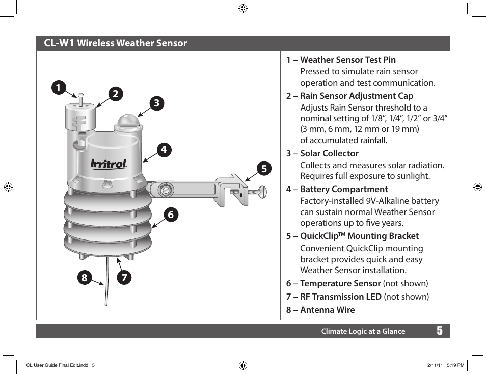 Irritrol Climate Logic User Manual | Page 5 / 24