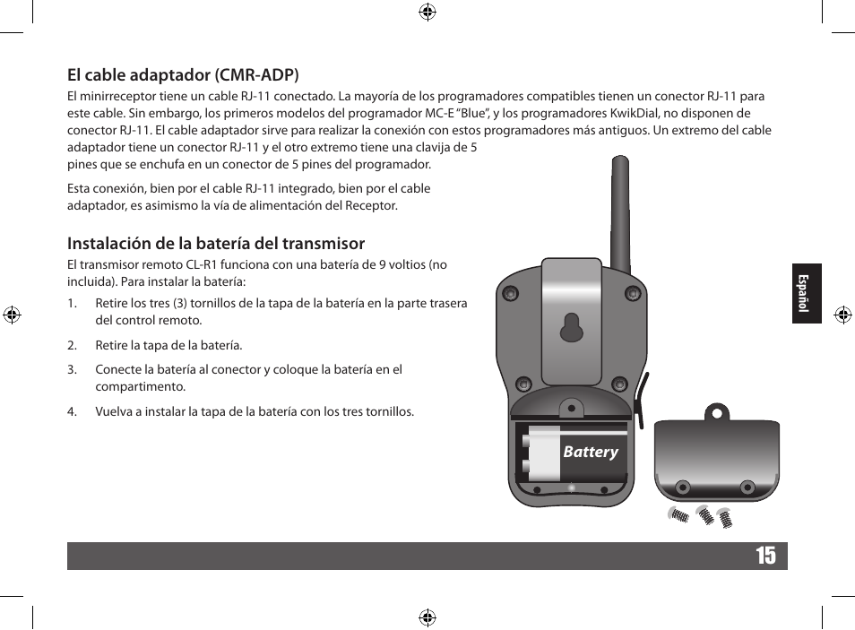Irritrol CRR User Manual | Page 15 / 36