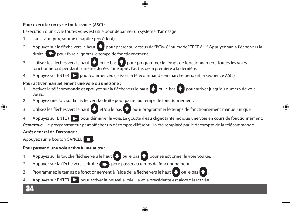 Irritrol CRR User Manual | Page 34 / 36