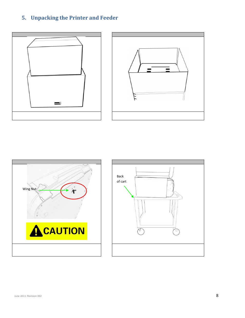 Unpacking the printer and feeder | iSys iTerra Elite II Color LED Plotter User Manual | Page 8 / 43