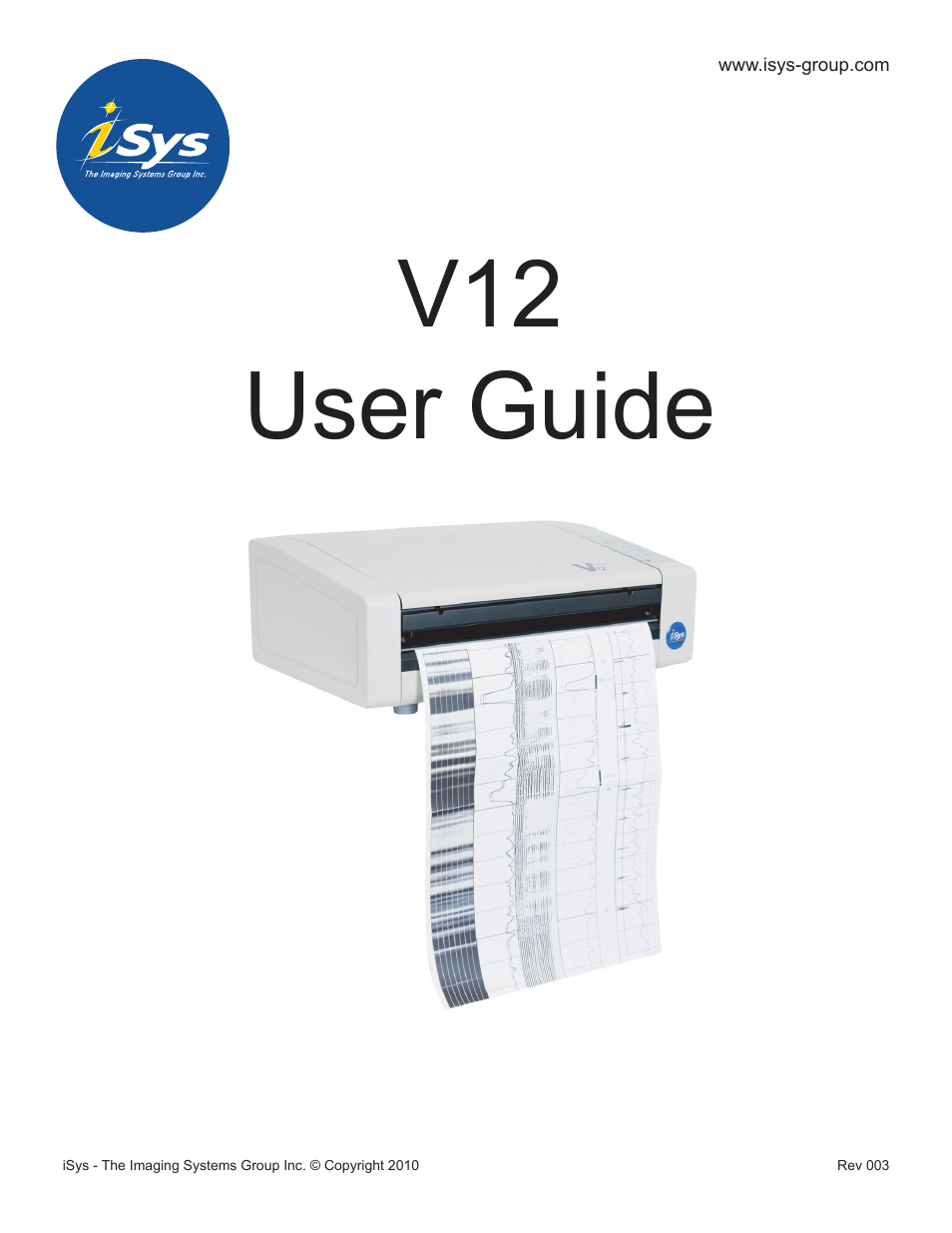 iSys V12 Thermal Printer User Manual | 96 pages