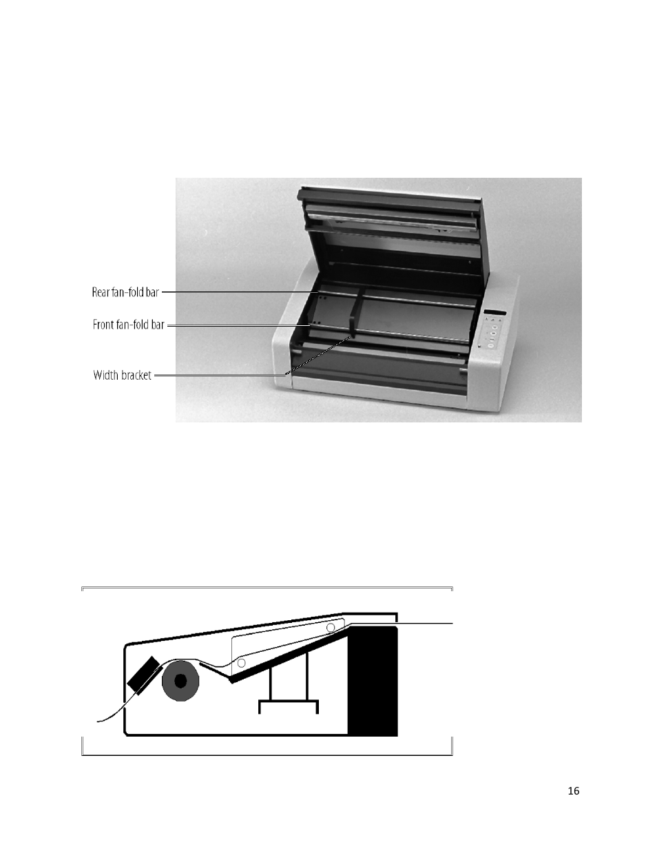 Installing fan-fold paper | iSys V12 Thermal Printer User Manual | Page 16 / 96