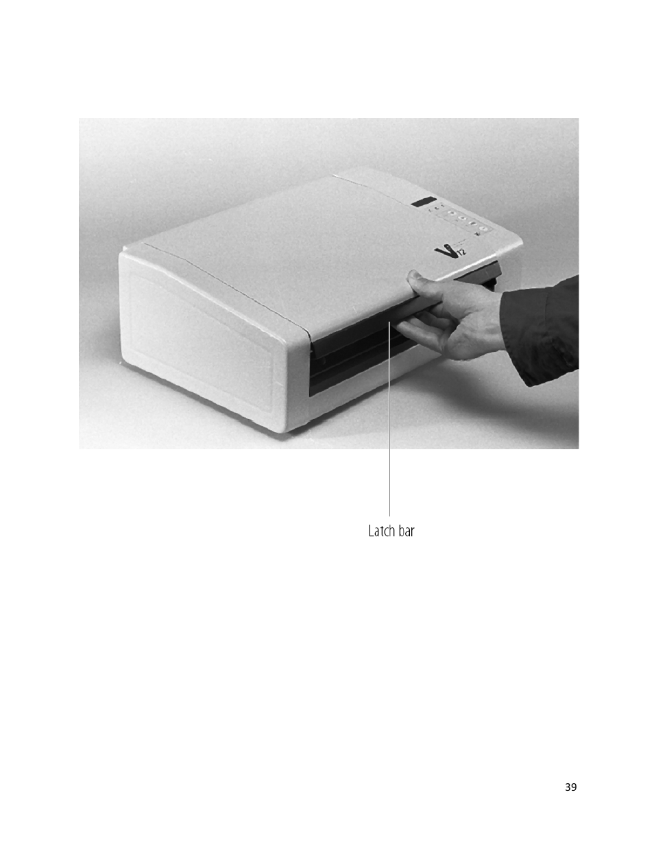 Figures, Figure 7-1. opening the plotter lid | iSys V12 Thermal Printer User Manual | Page 39 / 96