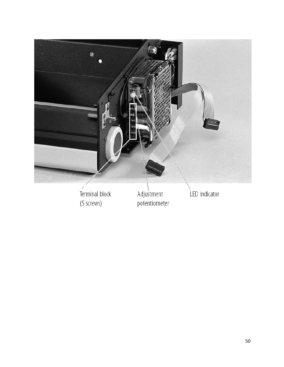Figure 7-18. 5v power supply terminal block | iSys V12 Thermal Printer User Manual | Page 50 / 96