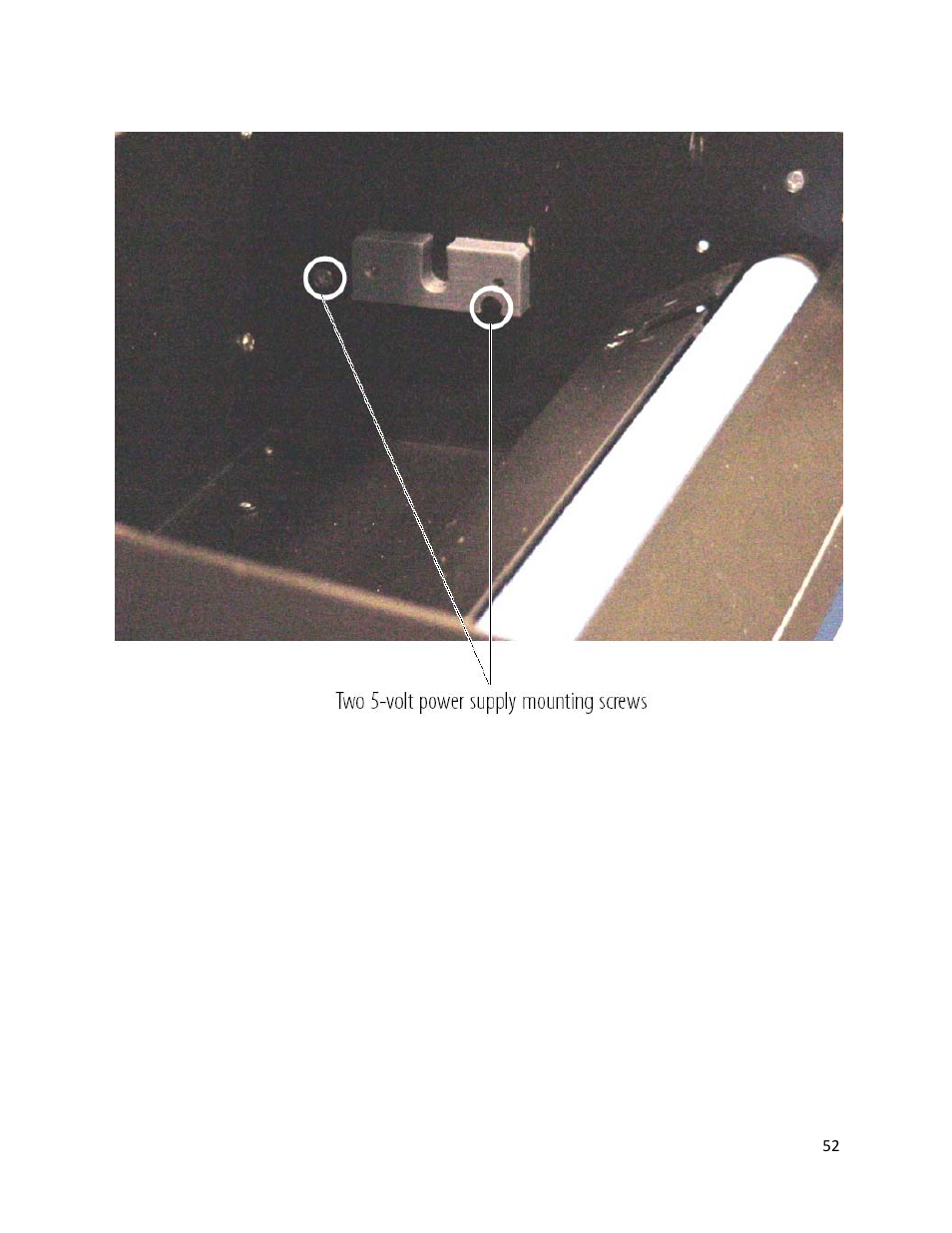 Figure 7-20. interior (right side) | iSys V12 Thermal Printer User Manual | Page 52 / 96
