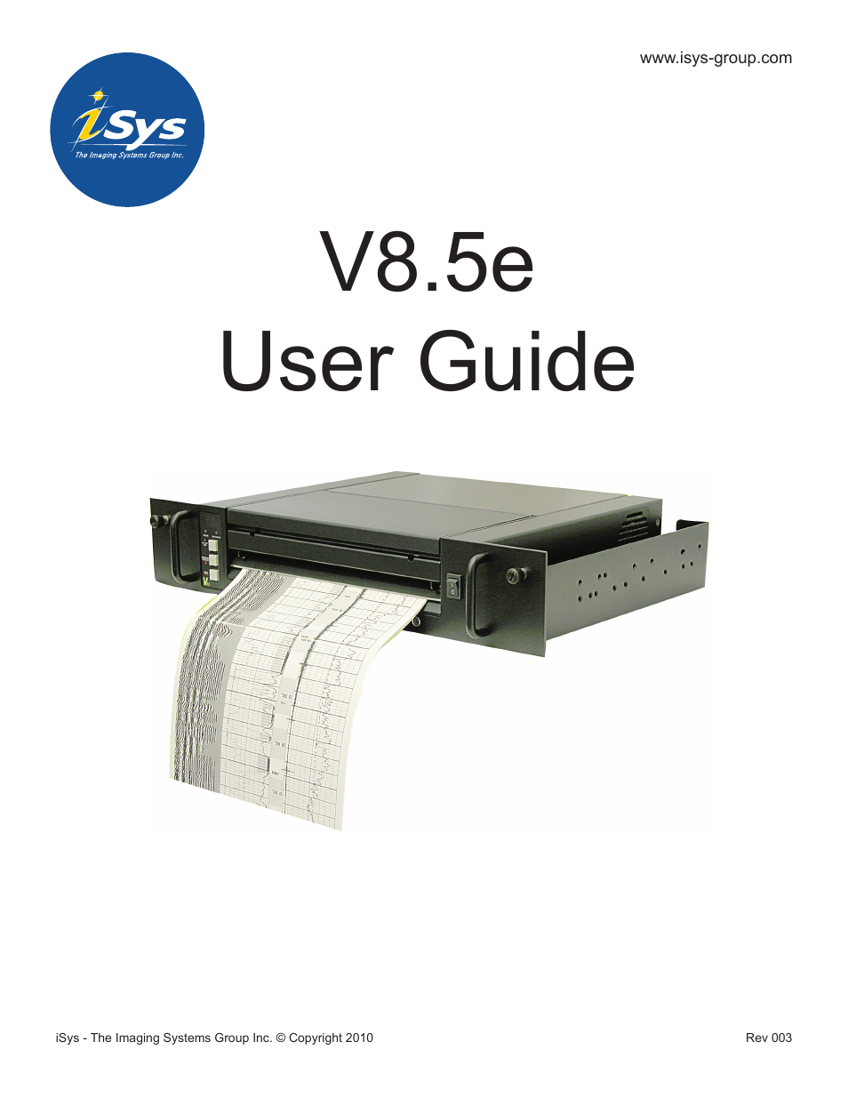 iSys V8.5e Thermal Printer User Manual | 60 pages