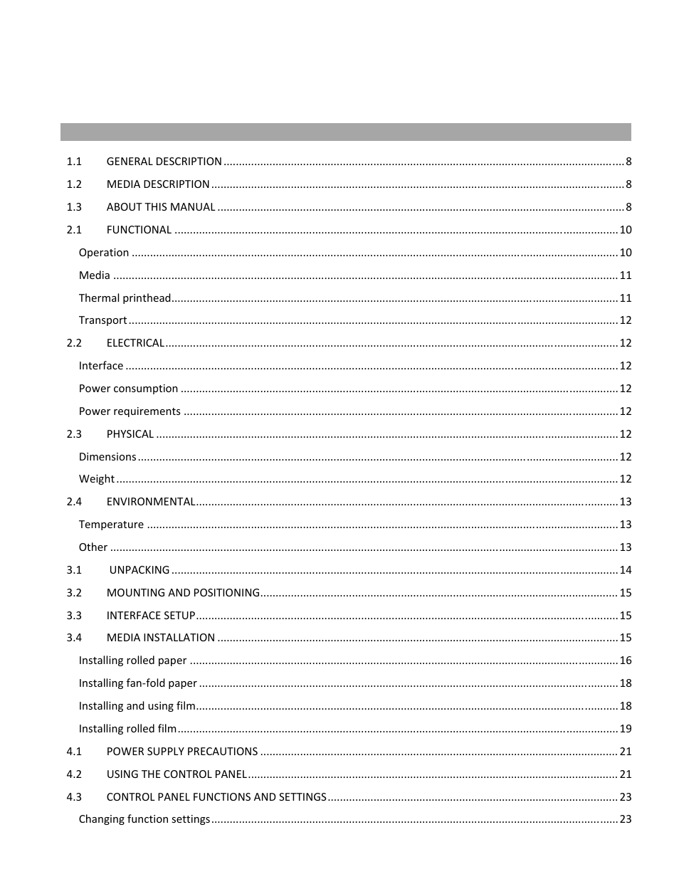 iSys V8.5e Thermal Printer User Manual | Page 5 / 60