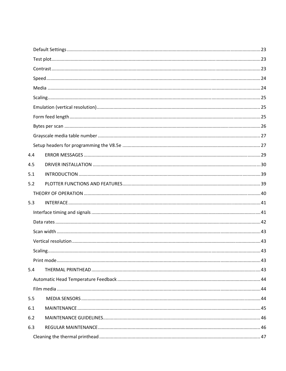 iSys V8.5e Thermal Printer User Manual | Page 6 / 60