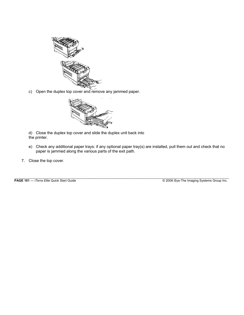 iSys iTerra Elite Color LED Printer User Manual | Page 101 / 119