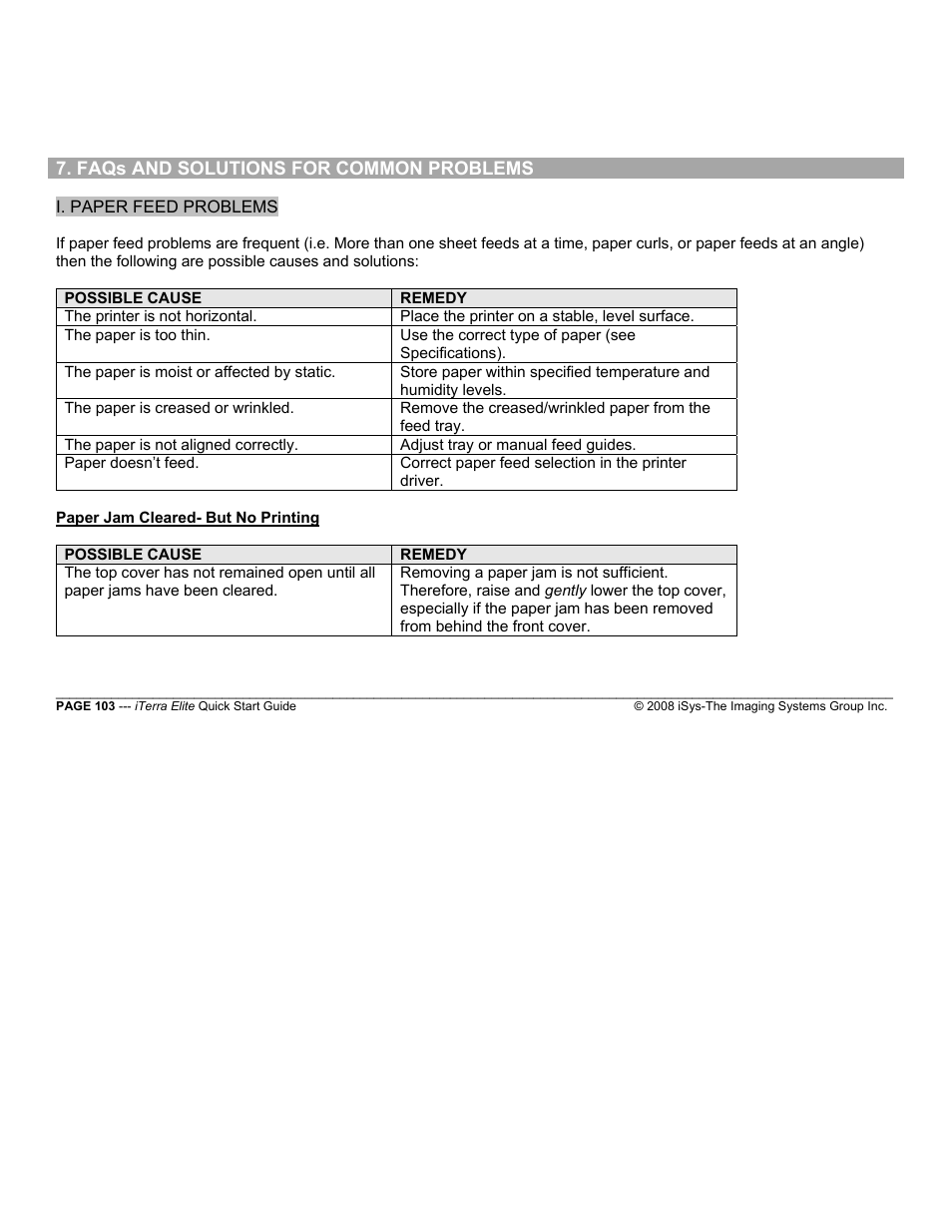 iSys iTerra Elite Color LED Printer User Manual | Page 103 / 119