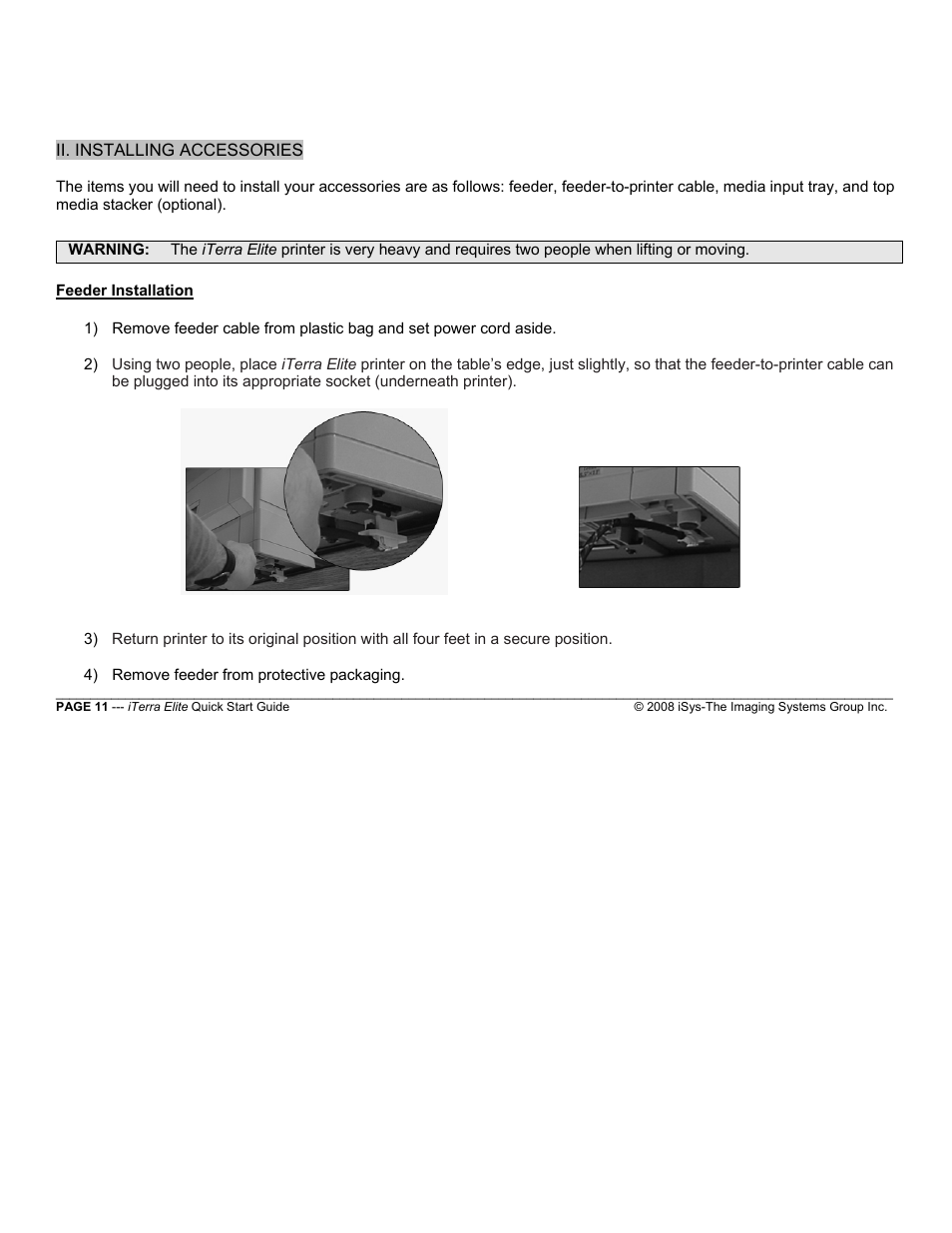 iSys iTerra Elite Color LED Printer User Manual | Page 11 / 119