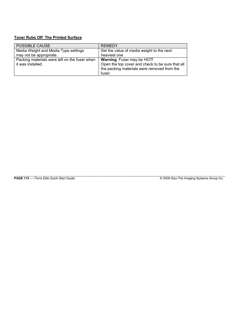 iSys iTerra Elite Color LED Printer User Manual | Page 115 / 119