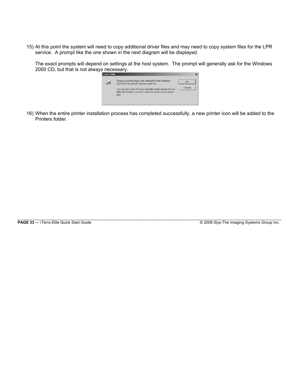 iSys iTerra Elite Color LED Printer User Manual | Page 33 / 119