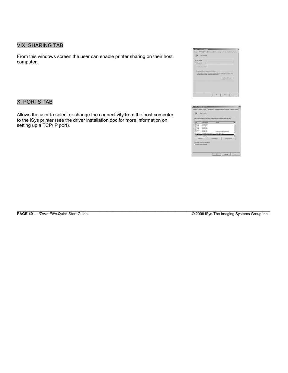 iSys iTerra Elite Color LED Printer User Manual | Page 40 / 119