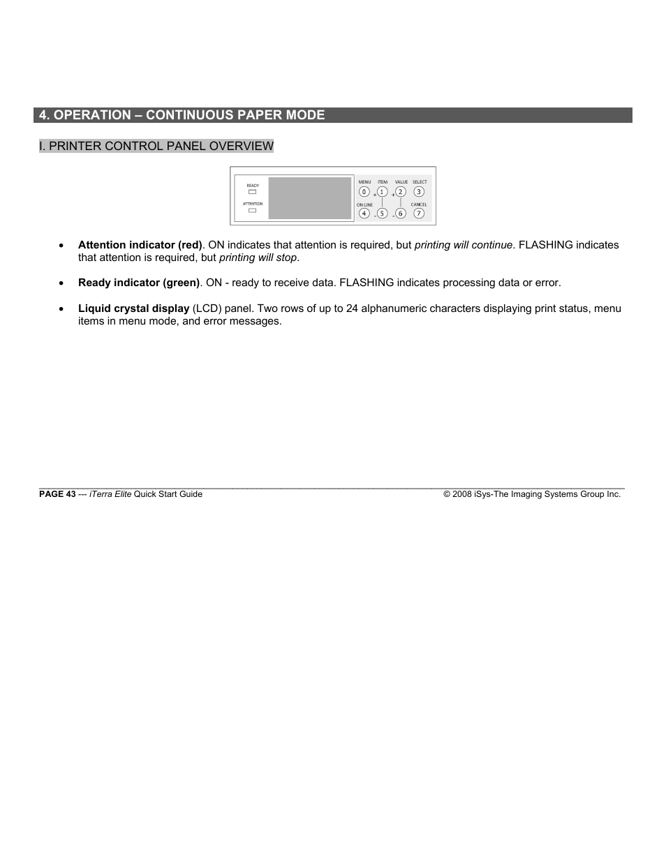 iSys iTerra Elite Color LED Printer User Manual | Page 43 / 119