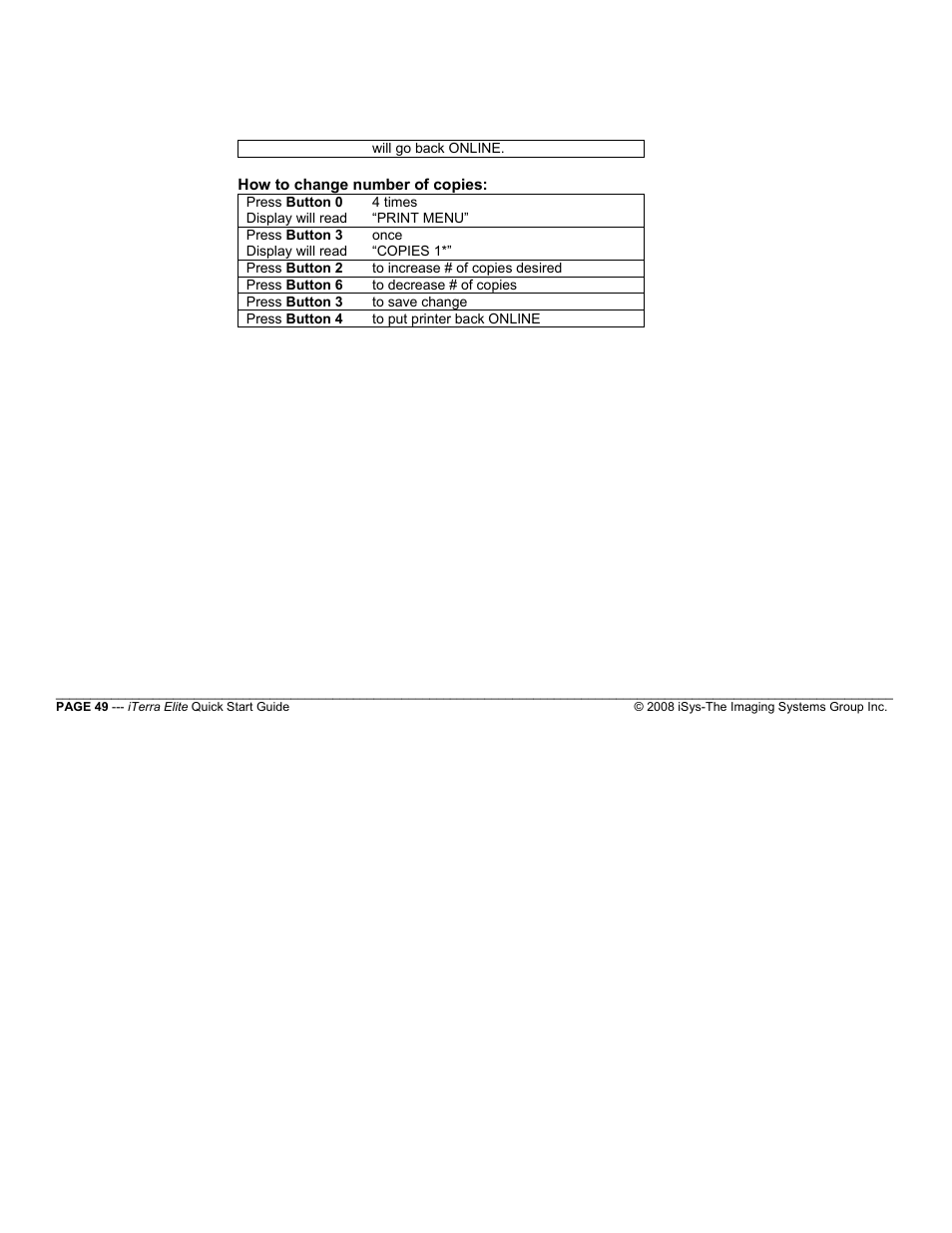 iSys iTerra Elite Color LED Printer User Manual | Page 49 / 119