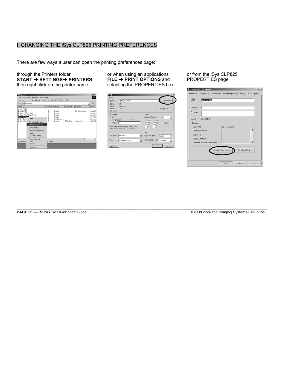 iSys iTerra Elite Color LED Printer User Manual | Page 56 / 119