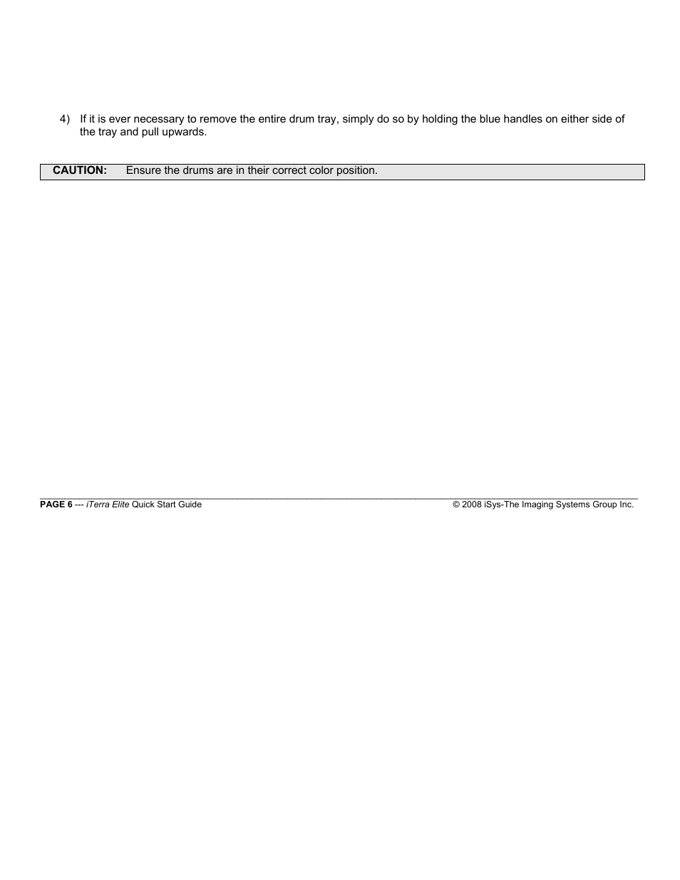 iSys iTerra Elite Color LED Printer User Manual | Page 6 / 119