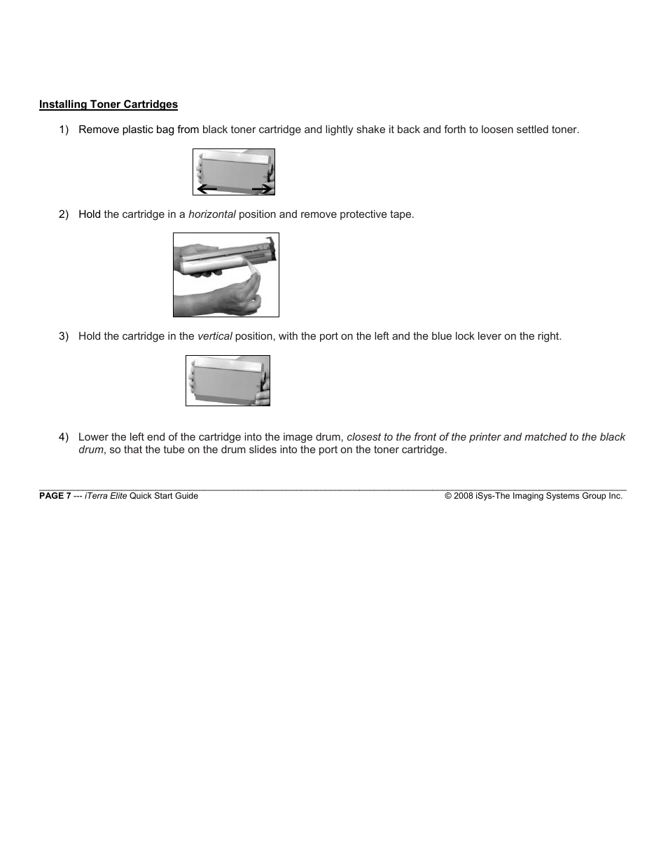 iSys iTerra Elite Color LED Printer User Manual | Page 7 / 119