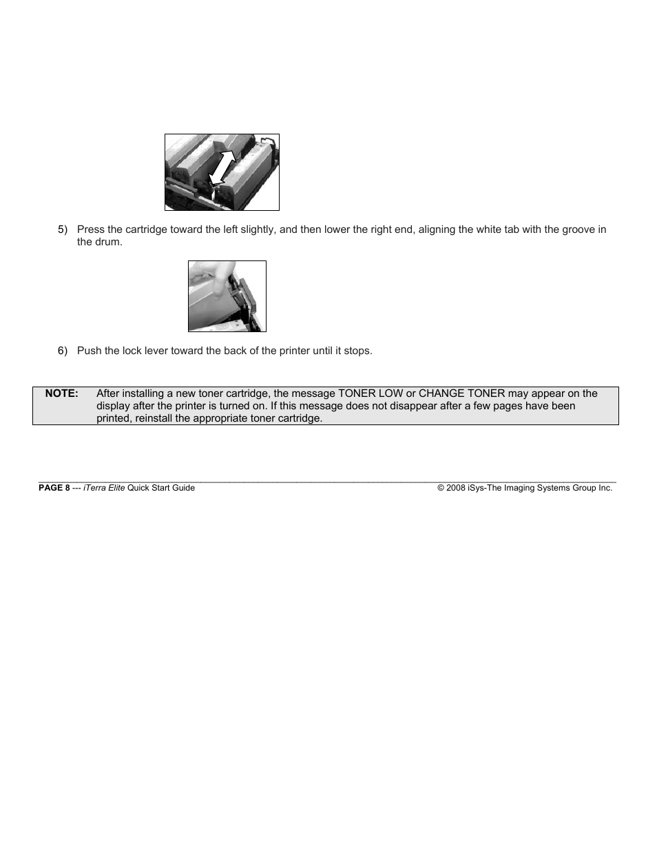 iSys iTerra Elite Color LED Printer User Manual | Page 8 / 119