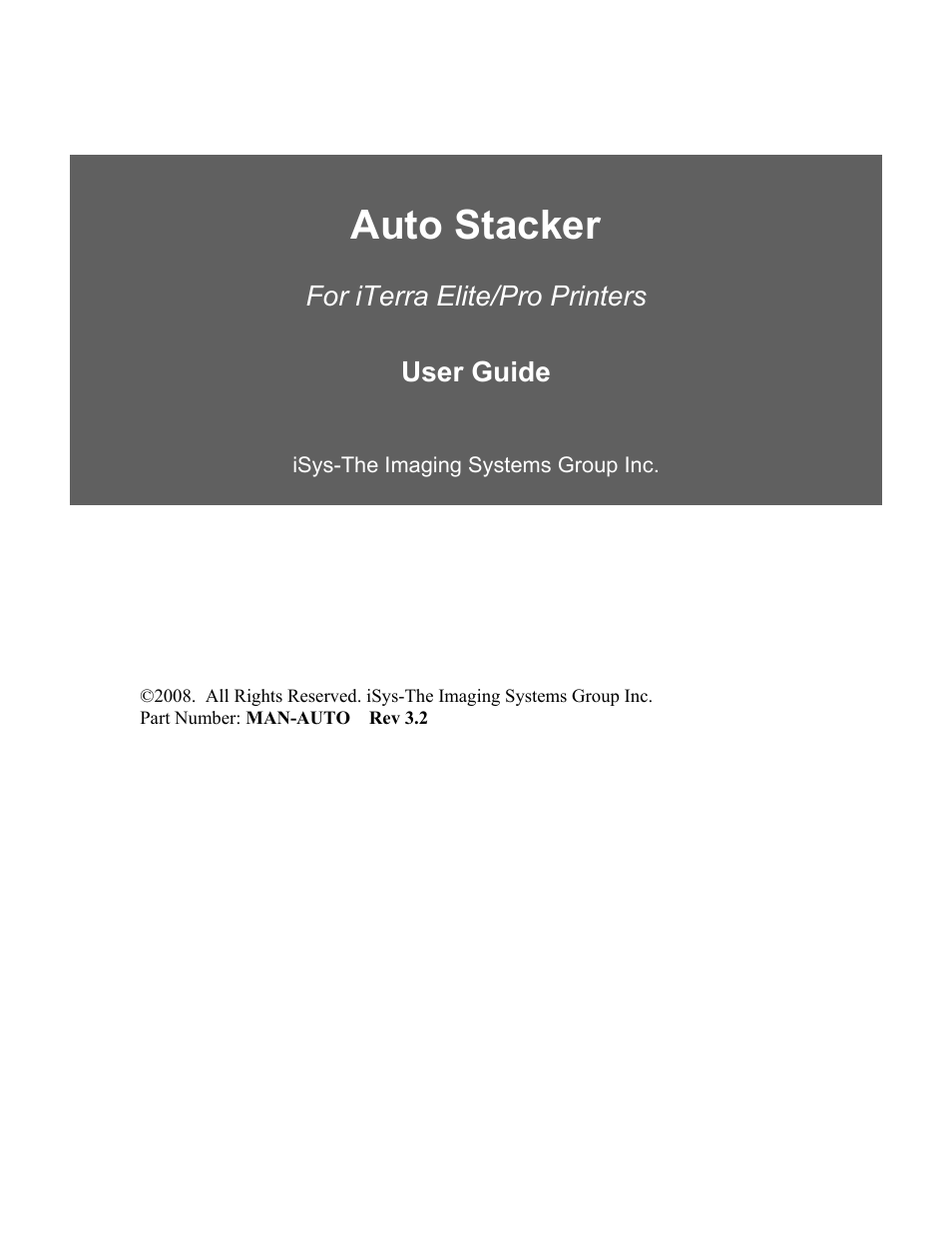 iSys iTerra Elite Color LED Printer User Manual | 35 pages