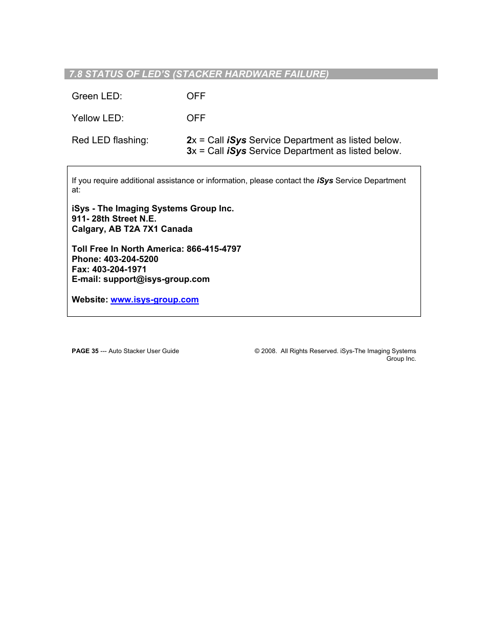 iSys iTerra Elite Color LED Printer User Manual | Page 35 / 35