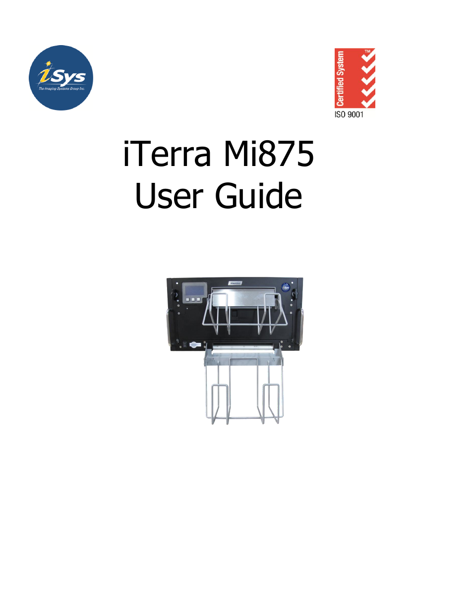iSys Iterra Mi875 User Manual | 43 pages