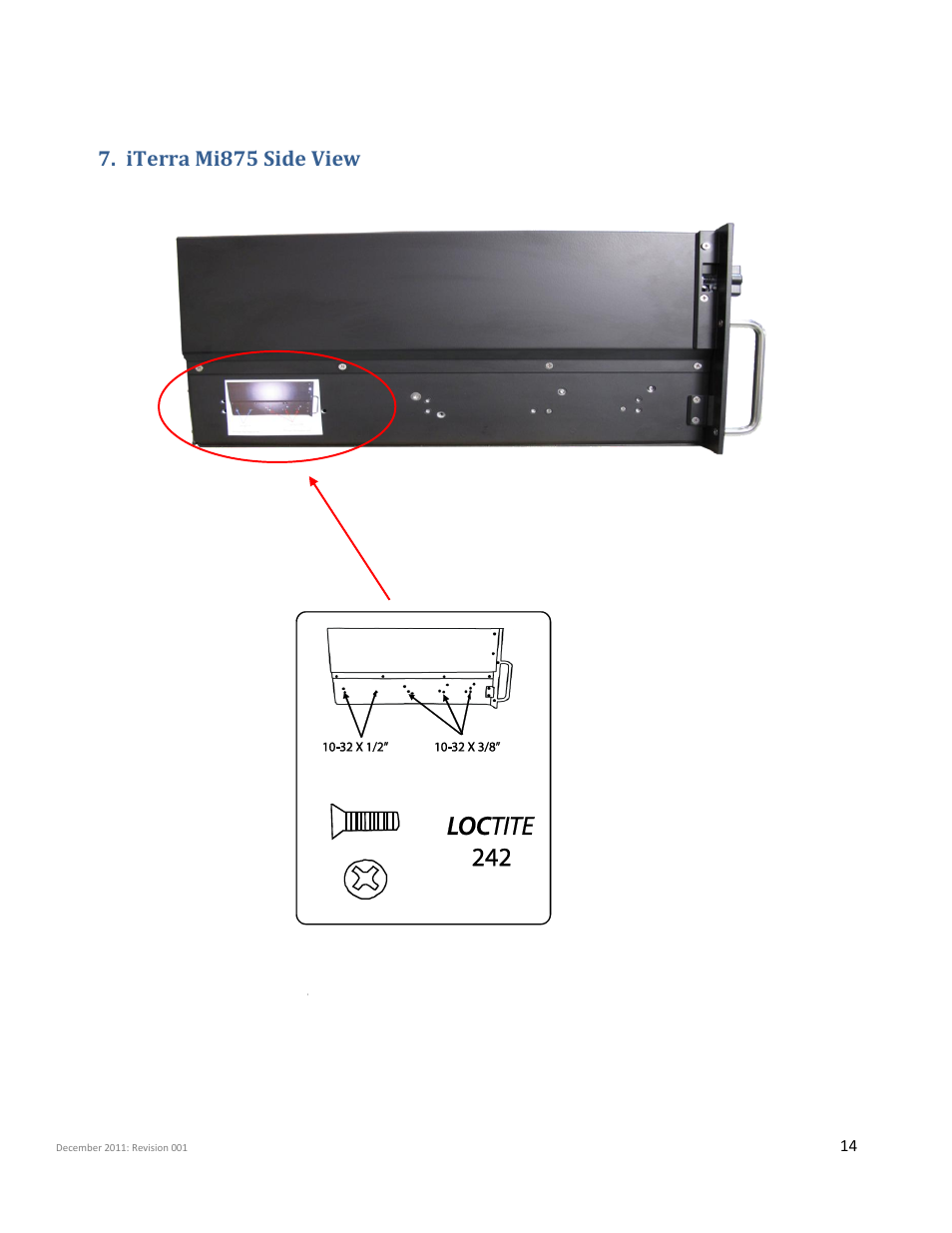 Iterra mi875 side view | iSys Iterra Mi875 User Manual | Page 14 / 43