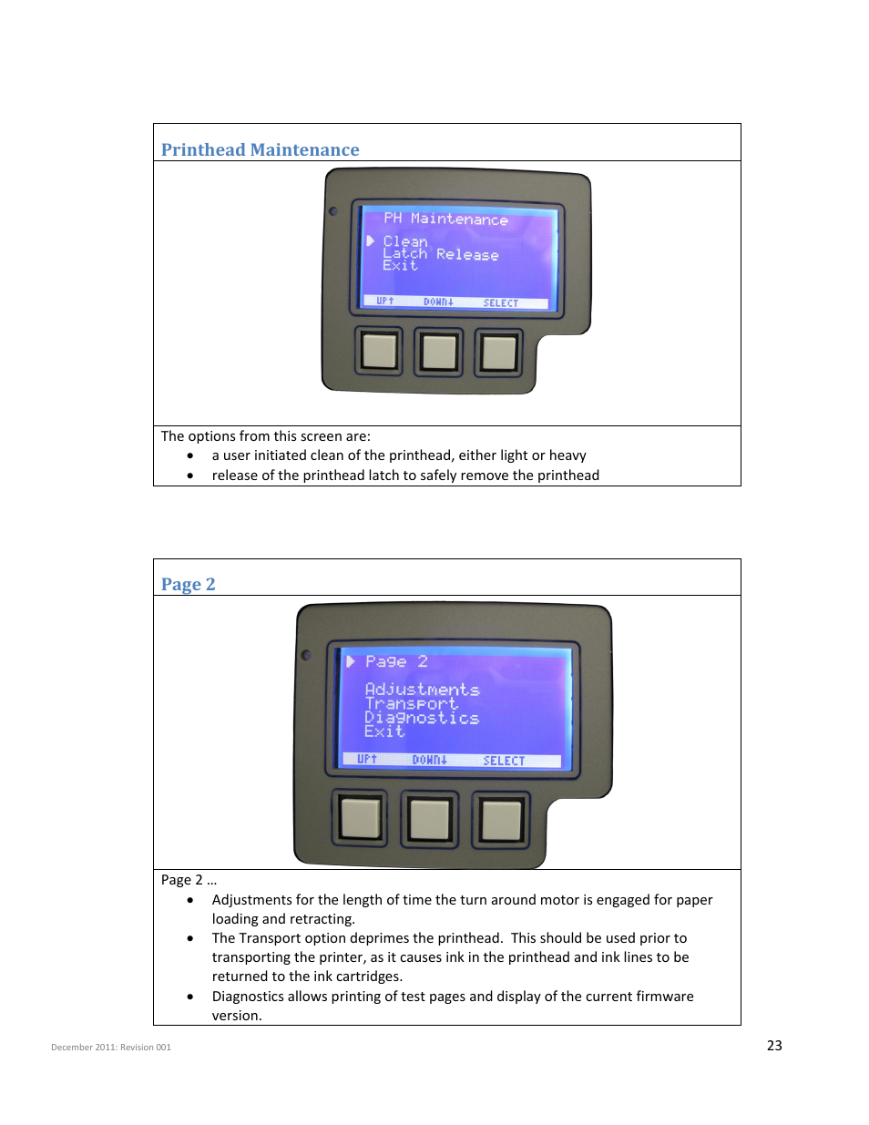 Printhead maintenance | iSys Iterra Mi875 User Manual | Page 23 / 43