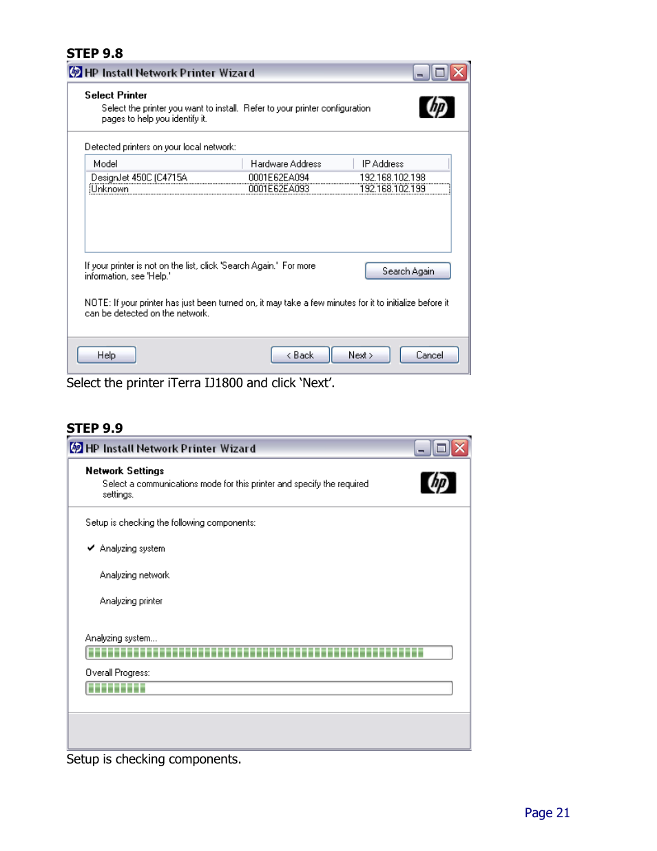 iSys iTerra IJ1800 User Manual | Page 21 / 50