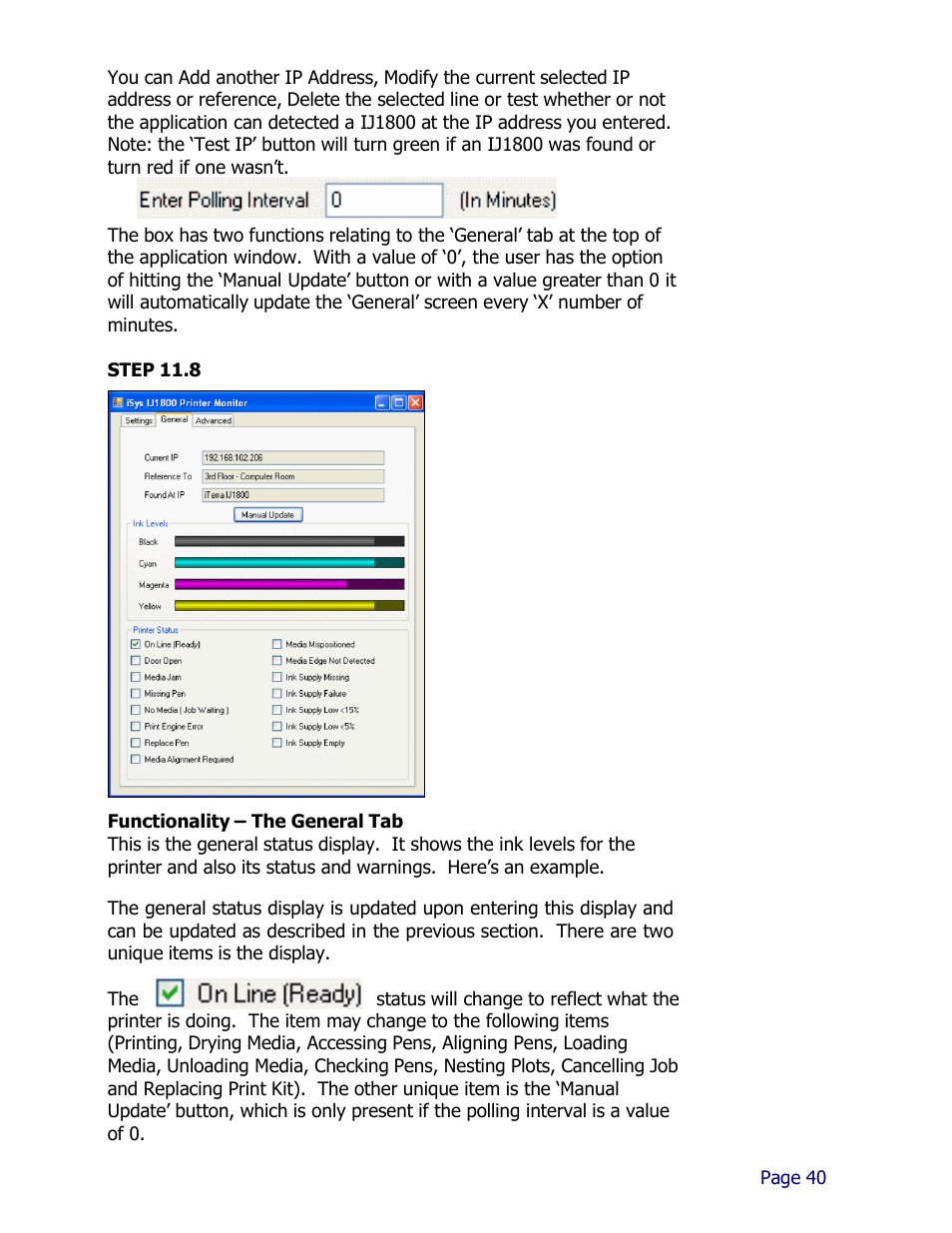 iSys iTerra IJ1800 User Manual | Page 40 / 50