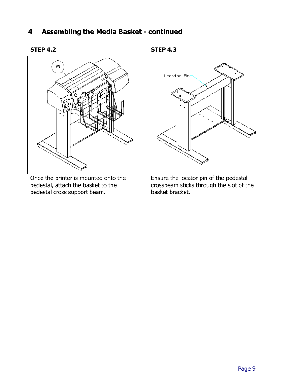 4 assembling the media basket - continued | iSys iTerra IJ1800 User Manual | Page 9 / 50