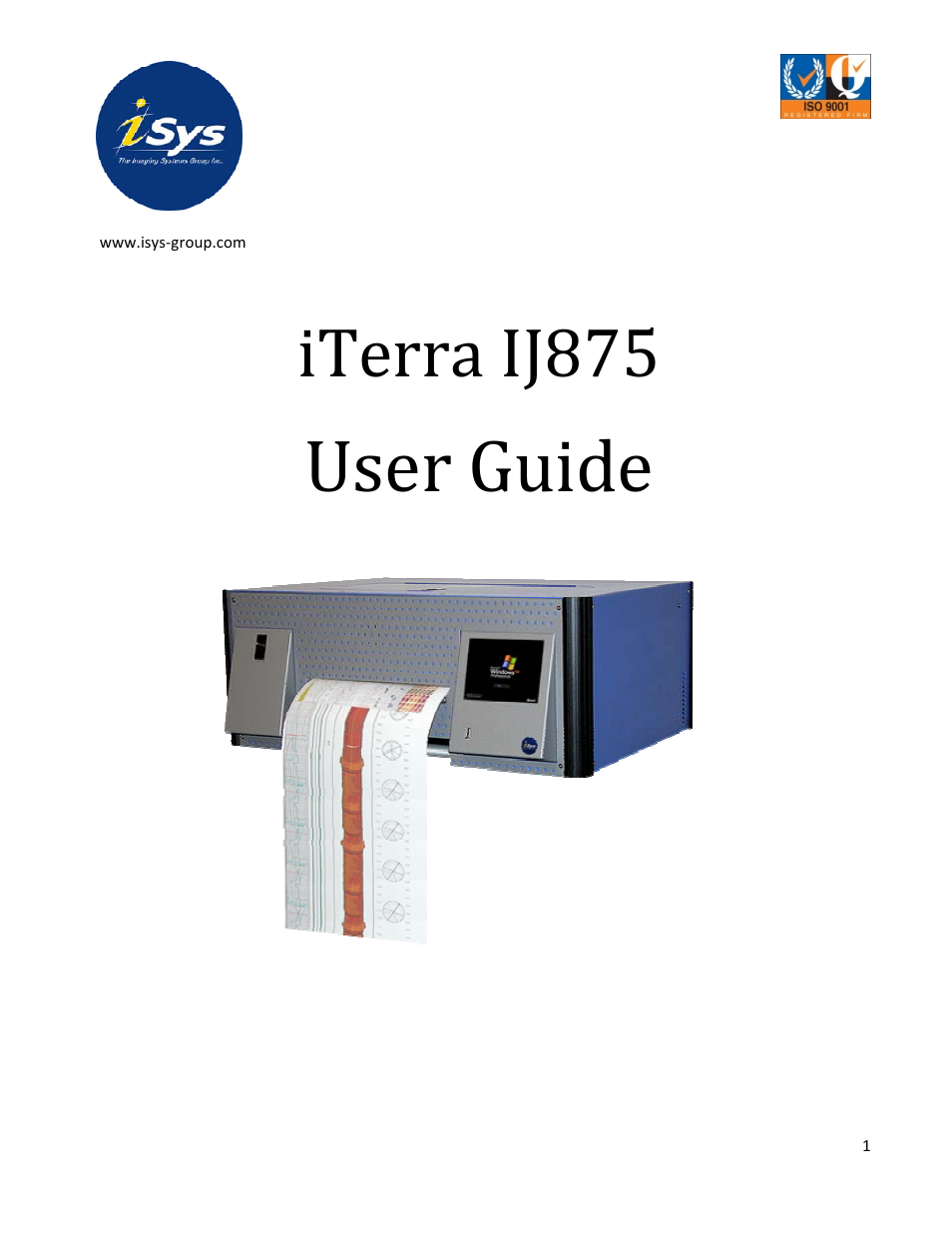 iSys iTerra IJ875 User Manual | 51 pages