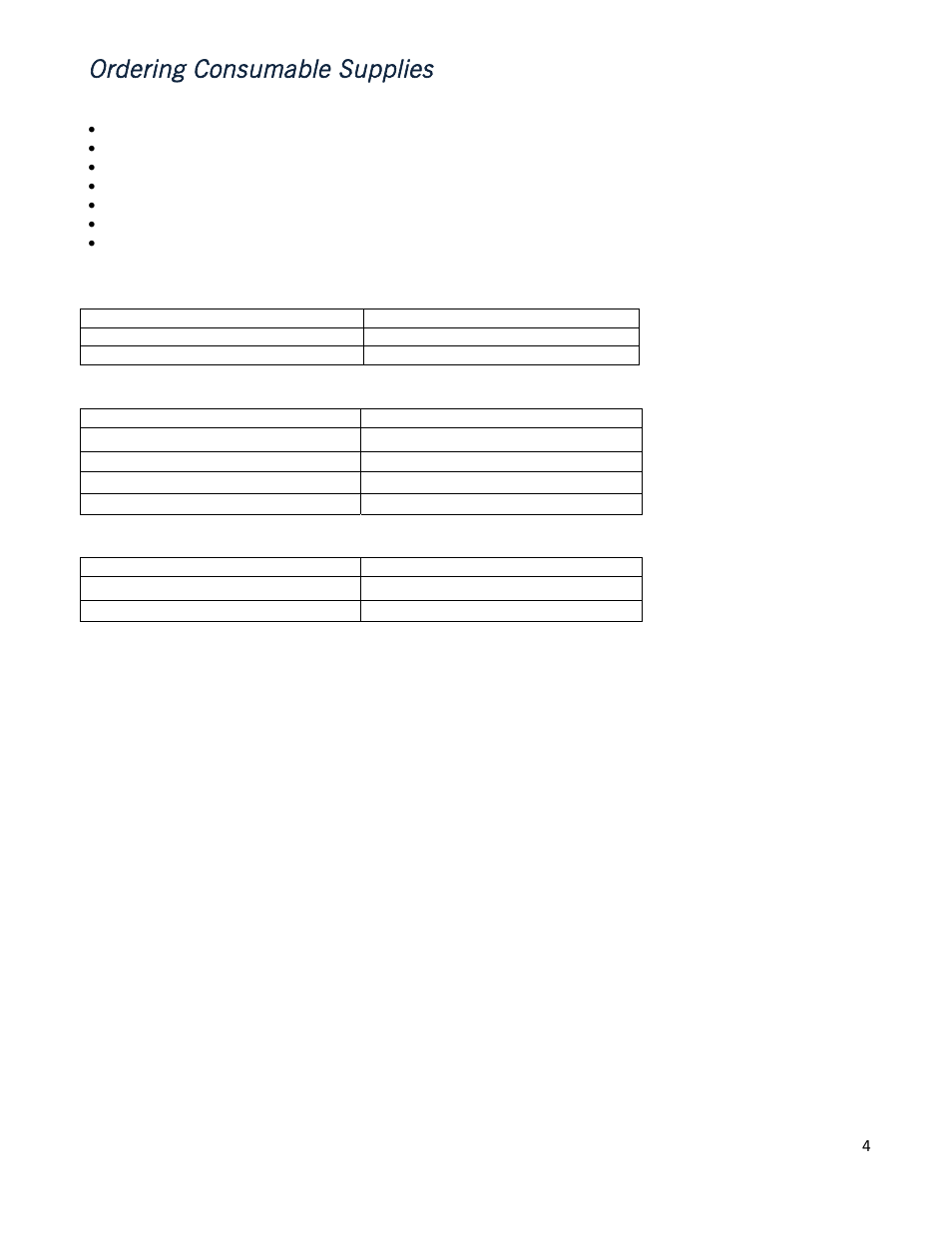 Ordering consumable supplies | iSys iTerra IJ875 User Manual | Page 4 / 51