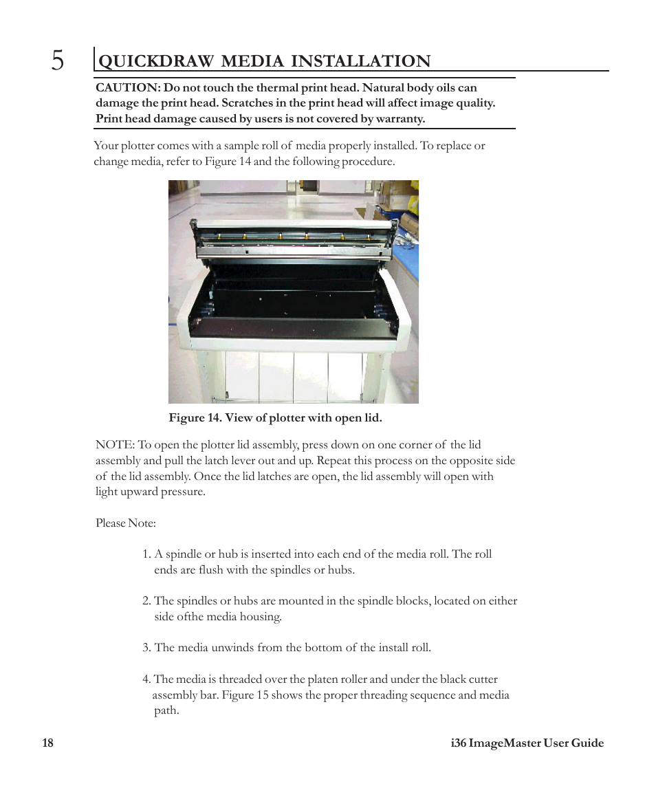 Quickdraw media installation | iSys i36 User Manual | Page 17 / 30