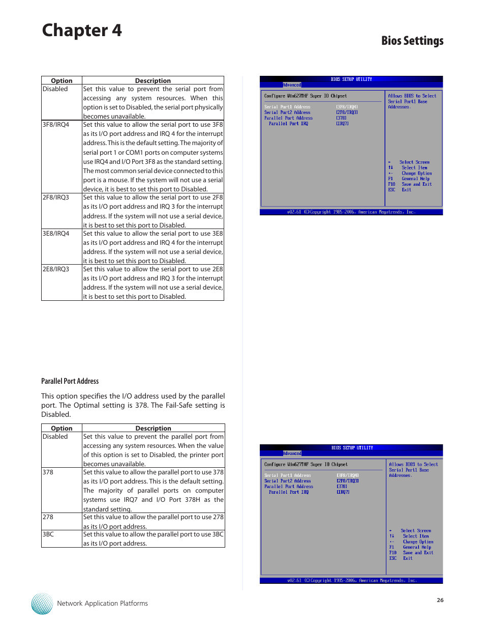 Chapter 4, Bios settings | Lanner FW-7565 User Manual | Page 31 / 52