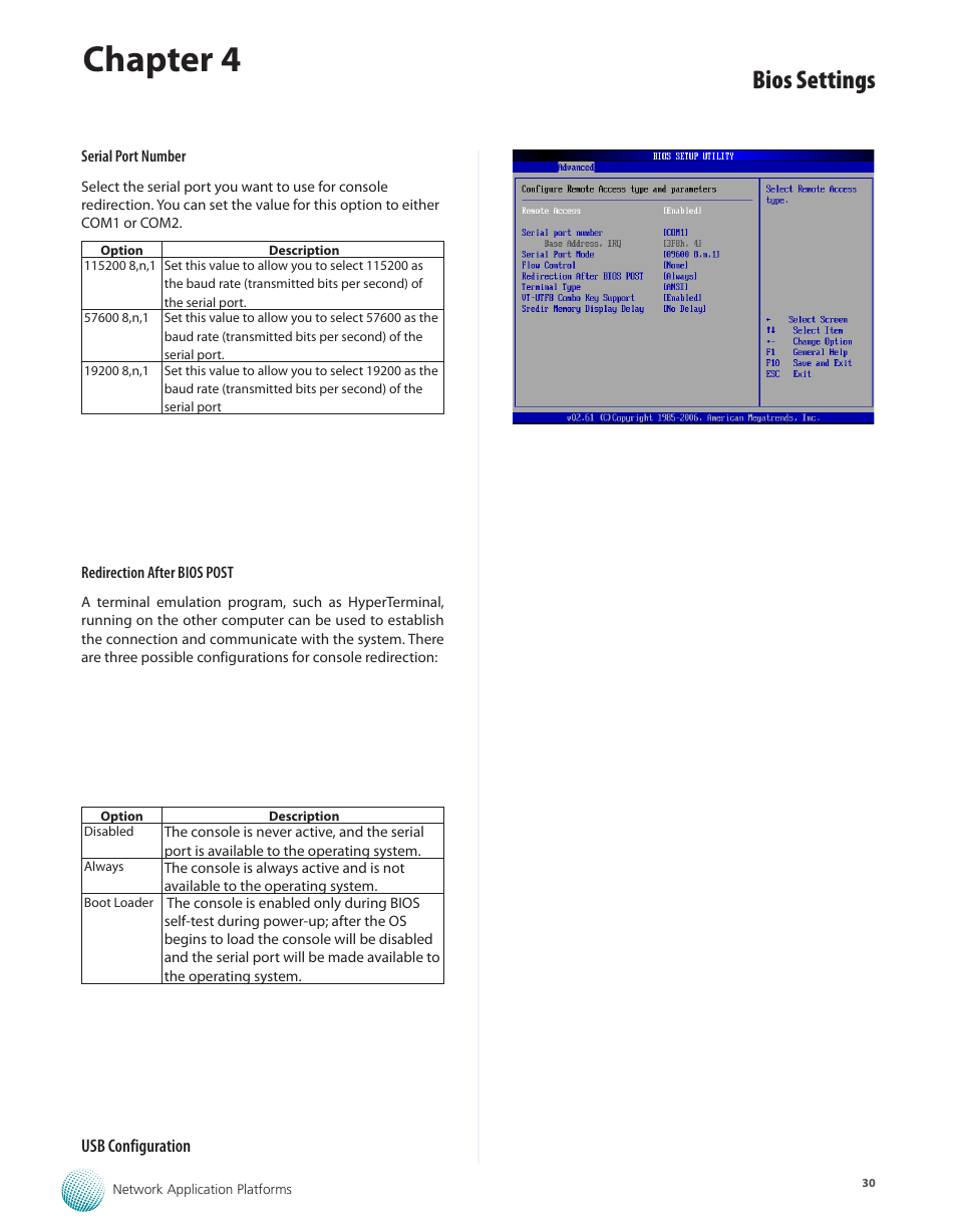 Chapter 4, Bios settings | Lanner FW-7565 User Manual | Page 35 / 52