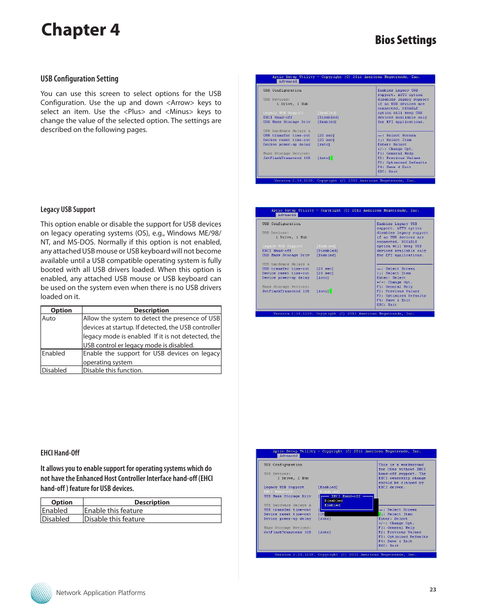 Chapter 4, Bios settings | Lanner FW-7575 User Manual | Page 28 / 48