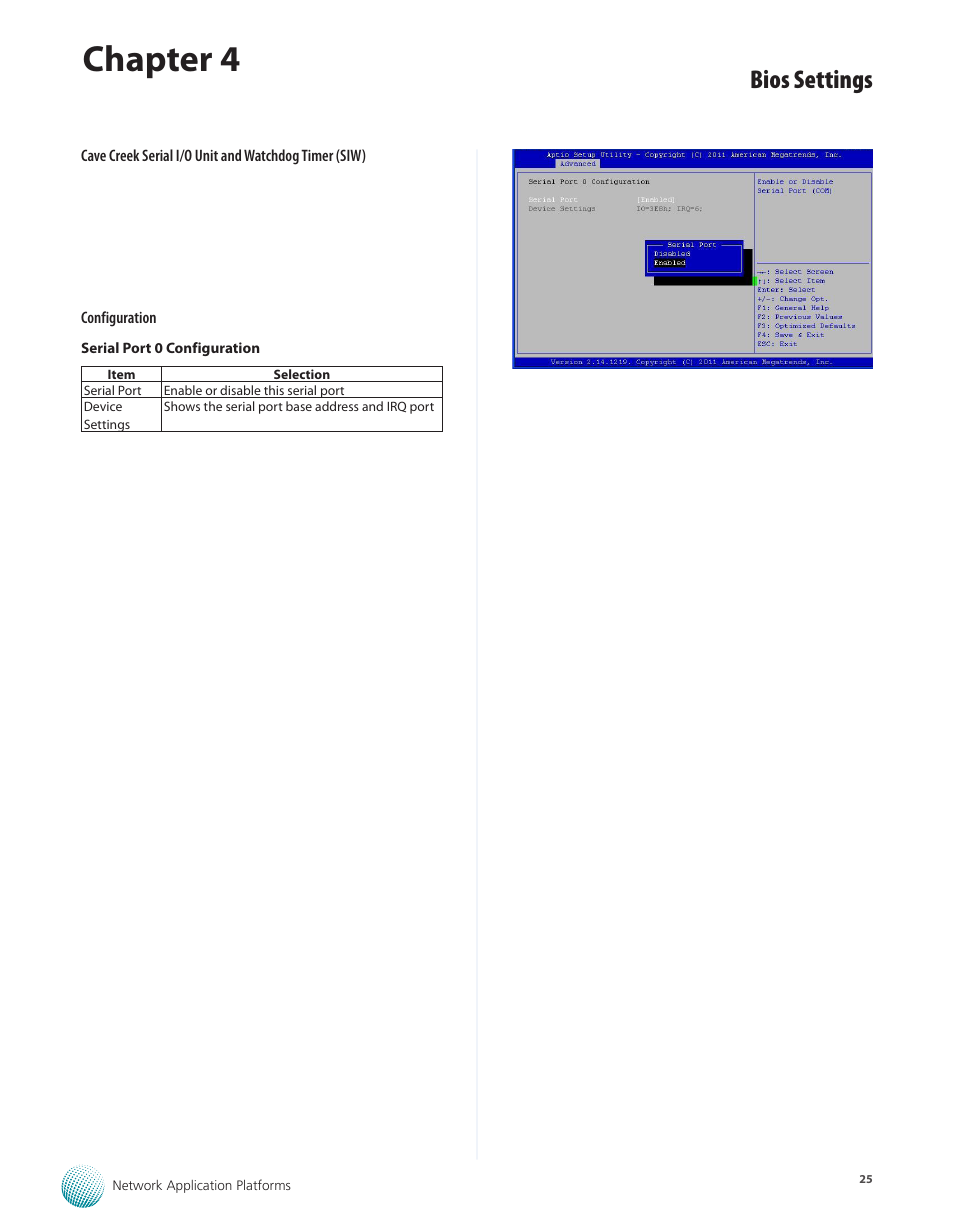 Chapter 4, Bios settings | Lanner FW-7575 User Manual | Page 30 / 48