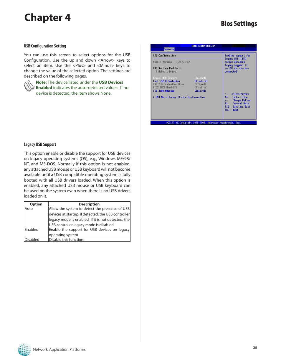 Chapter 4, Bios settings | Lanner FW-8760 User Manual | Page 33 / 53